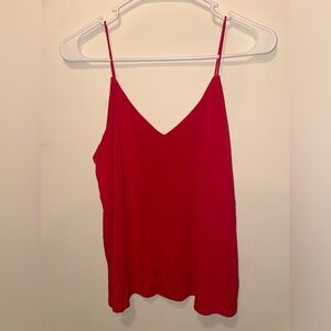 Red Crepe Tank